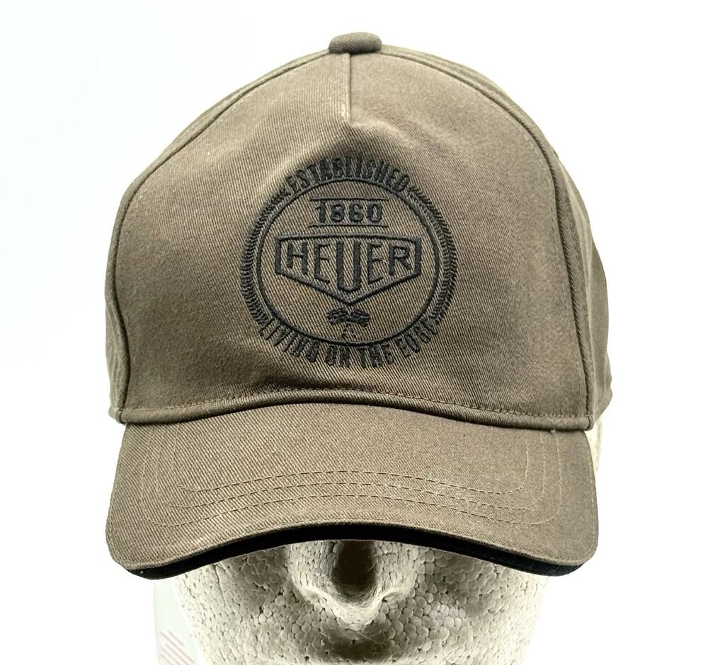Tag Heuer Baseball Style Hat Licensed Switzerland Military Green - New With Tags